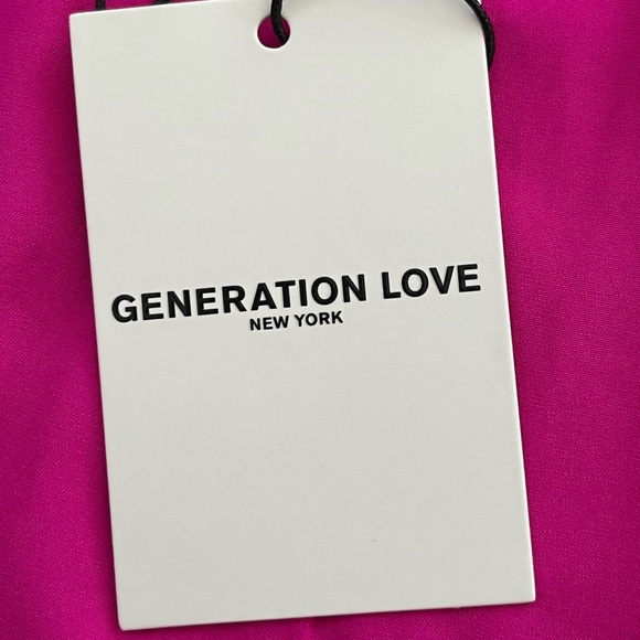 NWT! Generation Love "Aida" Lace Silk Tank hot pink & black XXS Sexy Romantic - Picture 10 of 13